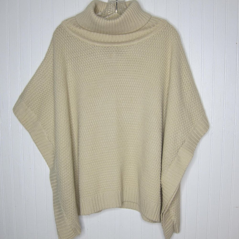 ILLA ILLA  Turtleneck Poncho Style Sweater Size M